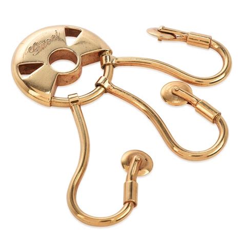 vintage gold gucci spur key holder|Gucci Vintage Key Holder .